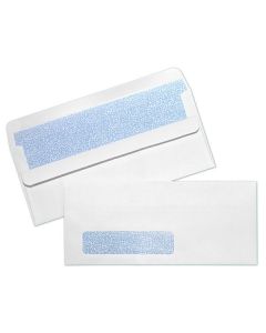 #10 24lb White Wove Standard Window Blue Inside Tint Flip N Stick