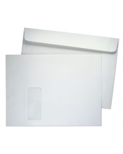 9 x 12 Booklet 28lb White Wove Vertical Window 1